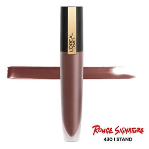 احمر شفاه لوريال باريس ميك اب روج سيجنيتشر غير لامع L'Oreal Paris Makeup Rouge Signature Matte Lip Stain, I Stand