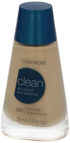 مكياج سائل نظيف من كوفرجيرل بيج باف (عرض) 125 COVERGIRL Clean Liquid Makeup, Buff Beige (W) 125, 1.0-Ounce Bottles (Pack of 2)