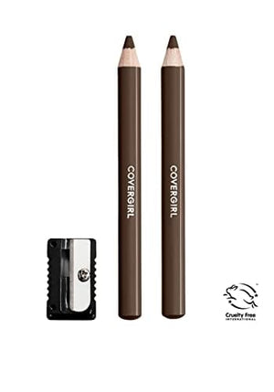 أقلام تحديد الحواجب سهلة النسيم + أقلام تحديد [505] بني غني 2 قطعة (عبوة من 4 قطع) CoverGirl Easy Breezy Brow, Fill+Define Pencils [505] Rich Brown 2 ea ( Pack of 4)