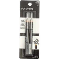 محدد عيون وتشكيل الحواجب الاحترافي CoverGirl Professional Brow & Eye Makers Brow Shaper & Eyeliner, Midnight Black 500, .06 oz (Pack of 3)