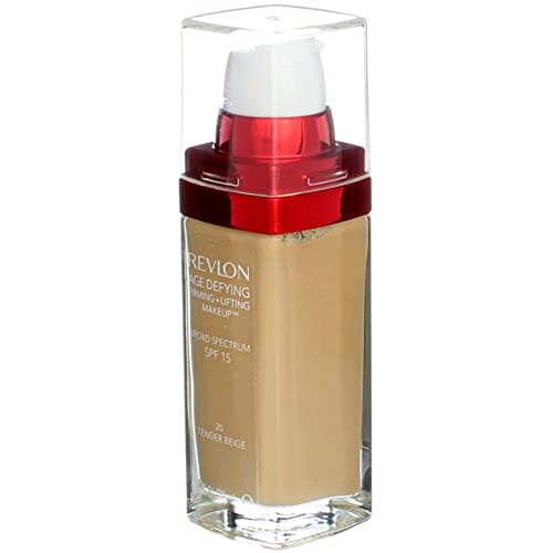 ريفلون مقاوم لعلامات التقدم في العمر + مكياج لشد البشرة ، بيج طري (عبوة من 4 قطع) Revlon Age Defying Firming + Lifting Makeup, Tender Beige [20] 1 oz (Pack of 4)