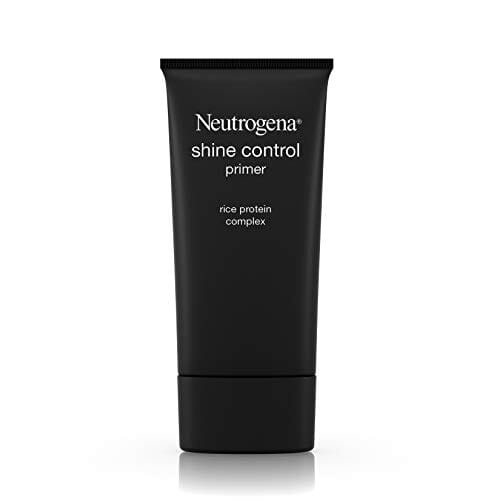 نيوتروجينا شاين كونترول برايمر سائل للوجه للبشرة الدهنية Neutrogena Shine Control Mattifying Liquid Face Primer for Oily Skin, Lightweight, Non-Comedogenic and Non-Greasy Pore and Makeup Primer with Oil-Absorbing Rice Protein, 1 fl. oz (Pack of 2)