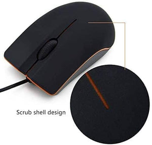 ماوس جويينج سلكي Guiheng Wired Mouse, USB Wired Computer Mouse for Right or Left Hand, Ergonomic Computer Mouse with Durable Clicks for PC, Computer, Laptop, Desktop, Chromebook, Notebook, Mac (Black)