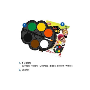 الوان رسم على الوجه 6 لون سفاري Face paint Colors 6 Safari Kit