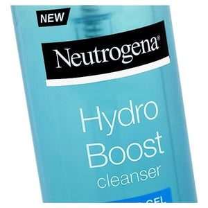 جل تنظيف الوجه المرطب خفيف الوزن من نيوتروجينا هيدرو بوست Neutrogena Hydro Boost Lightweight Hydrating Facial Cleansing Gel, Gentle Face Wash & Makeup Remover with Hyaluronic Acid, Hypoallergenic & Non Comedogenic, 6 oz