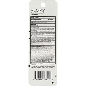 مصحح خافي عيوب البشرة من ألماي Almay Clear Complexion Concealer Corrector, Light [100], 0.18 oz (Pack of 2)