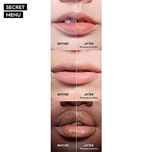 بلسم ملمع الشفاه المرطب Urban Decay Vice Plumping Shine Hydrating Lip Gloss Balm - 9 Shades Available - Plump & Moisturize Lips - Vegan Formula with Hyaluronic Acid & Shea Butter - Secret Menu, 0.2 fl oz