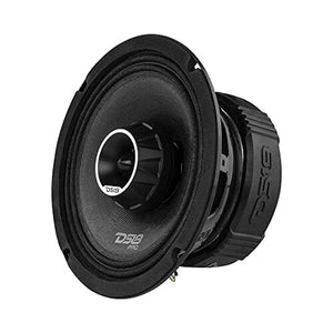 زوج DS18 PRO-ZT6 وDSFR6 من مكبرات الصوت متوسطة المدى DS18 PRO-ZT6 and DSFR6 Pair of 6.5 Inch 2-Way Pro Audio Midrange Speakers with Built-in Super Bullet Tweeter and Pair of 6.5-Inch Car Foam Speaker Baffles with Fast Rings (2 Speakers and 2 Baffles)