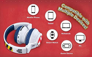 سماعات رأس لاسلكية للأطفال مزودة بتقنية البلوتوث eKids Ghostbusters Kids Bluetooth Headphones, Wireless Headphones with Microphone Includes Aux Cord, Volume Reduced Kids Foldable Headphones for School, Home, or Travel
