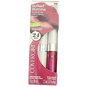 لون شفاه أوتلاست 740 مونلايت موف (عبوتان) Covergirl Outlast Lipcolor, 740 Moonlight Mauve(2 Pack)