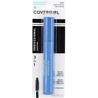 ماسكارا احترافية مقاومة للماء 3 في 1 CoverGirl Professional 3-in-1 Waterproof Mascara, Very Black [225] 0.30 oz (Pack of 3)