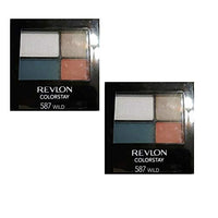 عبوة مكونة من قطعتين من ظلال العيون تدوم لمدة 16 ساعة REVLON Pack of 2 ColorStay 16 Hour Eye Shadow, Wild 587