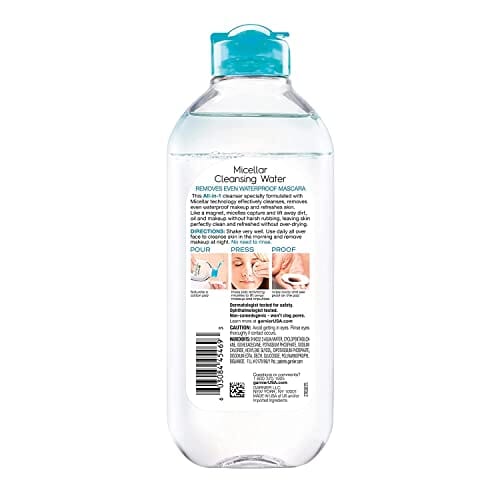 ماء منظف ميسيلار (يزيل الماسكارا) Garnier Micellar Cleansing Water 13.5 Ounce (Removes Mascara) (399ml) (2 Pack)