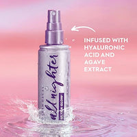 بخاخ تثبيت المكياج - بخاخ إنهاء مكياج محمل بحمض الهيالورونيك وخلاصة الصبار Urban Decay All Nighter Ultra Glow Makeup Setting Spray - Makeup Finishing Spray Infused with Hyaluronic Acid & Agave Extract - Glowy, Dewy Finish - 4.0 fl. oz