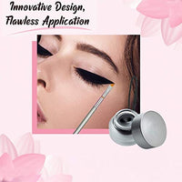 فرش Eyeliner Brush Set Pencil Liquid - Gel Liner Winged Makeup Brushes Small Angle Firm Angled Bristles Wing Kit Black Stamp Pen Stencils Thin Flat Stencil Perfect Definer Sharpener Cat Eye With Waterproof Smudge Proof Precision Eyeshadow Brown Eyebrow