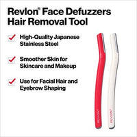 ريفلون ماكينة حلاقة الوجه وأداة إزالة الشعر شفرة عالية الدقة Dermaplaning Tool by Revlon, Facial Razor & Hair Removal Tool, High Precision Blade,Smooth & Even Skin, Stainless Steel (Pack of 2)