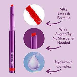 قلم تحديد الشفاه سيمبلي إيجليس من كوفرجيرل COVERGIRL Simply Ageless Lip Flip Liner, Honest Berry, Pack of 1