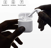 سماعات أذن لاسلكية تعمل بالبلوتوث وميكروفون مدمج Wireless Earbuds, Bluetooth 5.0 Earphones, Charging case, Air Buds in-Ear Ear Buds Built-in Mic IPX7 Pop-ups Auto Pairing for airpod Apple Android iPhone