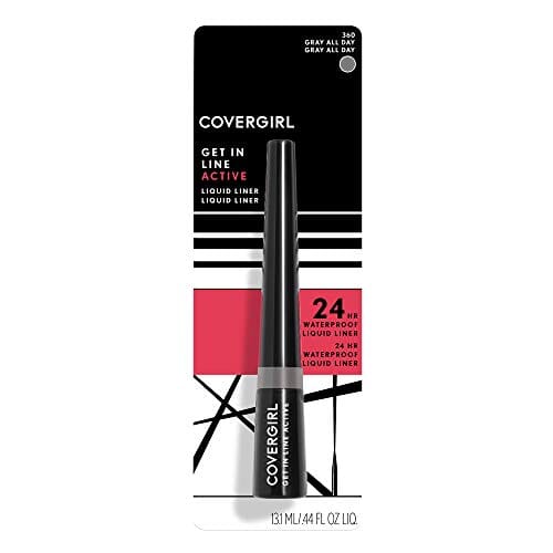 محدد عيون جيت إن لاين أكتيف من كوفرجيرل COVERGIRL Get In Line Active Eyeliner, Gray All Day, 0.08 Ounce