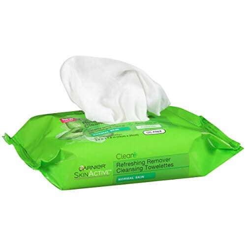 أكتيف كلين + مناديل إزالة المكياج المنعشة للبشرة العادية Garnier SkinActive Clean+ Refreshing Makeup Remover Wipes, Normal Skin, 25 ct.