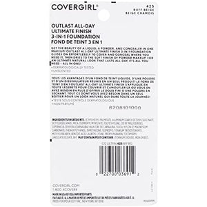 مكياج بودرة سائل ألتيميت فينيش من كوفر جيرل CoverGirl Ultimate Finish Liquid Powder Make Up, Buff Beige [425] 0.40 oz (Pack of 12)