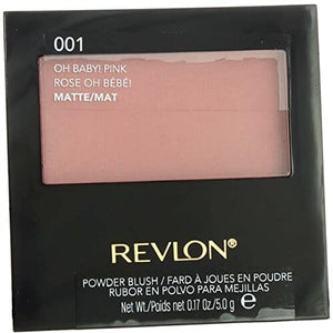 ريفلون بودرة أحمر خدود مع فرشاة أوه بيبي بينك عبوة من قطعتين Revlon Powder Blush44; With Brush44; Oh Baby Pink 00144; Pack Of 2