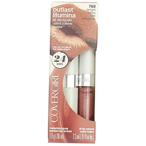 مجموعة كوفر جيرل - لون الشفاه أوتلاست طوال اليوم 760 توايلايت كوفي 1 CoverGirl Outlast All Day Lipcolor 760 Twilight Coffee 1 Kit