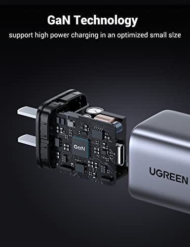 Ugreen Nexode GaN 30W USB C Charger Fast Charge Compatible for iPhone 14 Pro  Max