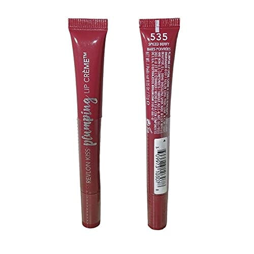 عبوة من قطعتين كريم شفاه ريفلون كيس بلامبينج Pack of 2 Revlon Kiss Plumping Lip Creme, Spiced Berry 535