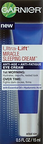 كريم النوم ألترا ليفت ميراكل مضاد للشيخوخة + كريم مضاد لإرهاق العين Garnier Ultra-Lift Miracle Sleeping Cream Anti-Age + Anti-Fatigue Eye Cream 0.50 oz