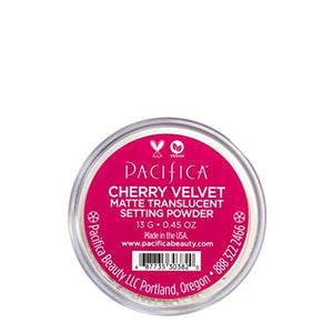 بودرة شفافة غير لامعة تشيري فيلفيت من باسيفيكا Pacifica Cherry Velvet Matte Setting Translucent Powder Women, White, 0.45 Oz