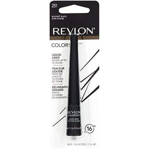 ريفلون كلرستاي سائل لاينر بلاكست بلاك 251 0.08 اونصة (2.5 مل) (عبوة من قطعتين) Revlon ColorStay Liquid Liner, Blackest Black 251, 0.08 Ounce (2.5 ml) (Pack of 2)