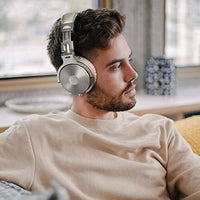 سماعات بلوتوث فوق الأذن لاسلكية / سلكية 110 ساعة صوت ستيريو OneOdio Bluetooth Over Ear Headphones - Wireless/Wired 110 Hrs Stereo Sound Bluetooth Foldable Headsets with Deep Bass 50mm Neodymium Drivers for PC/Phone - Studio Wireless Pro C, Champagne Gold