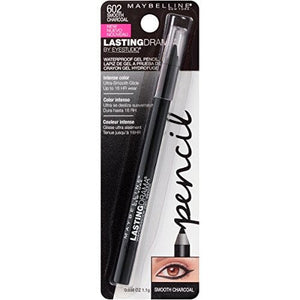 قلم تحديد العيون الجل المضاد للماء لاستنج دراما من ميبيلين نيويورك Maybelline New York Eyestudio Lasting Drama Waterproof Gel Eye Pencil, Smooth Charcoal, 0.04 Ounce