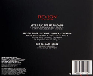 ريفلون ليمتد إديشن كولكشن مع أحمر شفاه لوف سوبر لامع الحب على الأحمر Revlon Limited Edition Collection With Love Lipstick, Super Lustrous Love is On Red, 5.75 Ounce