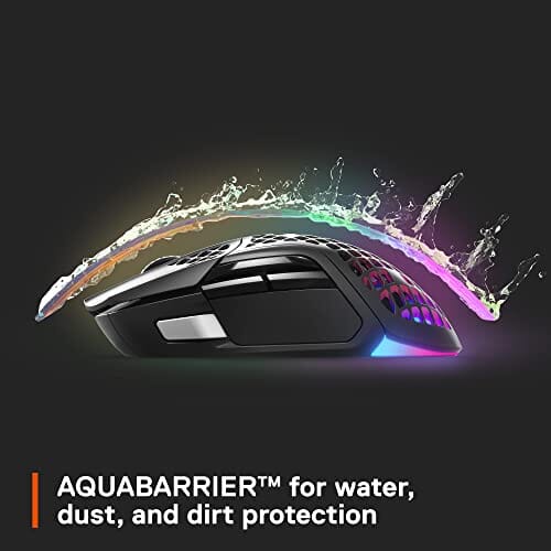 ماوس الألعاب بمستشعر بصري  SteelSeries Aerox 5 Wireless - Gaming Mouse - 18000 CPI -- TrueMove Air Optical Sensor - Ultra-lightweight Water Resistant Design – 180+ Hour Battery Life