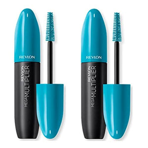 ماسكارا ريفلون ميجا  804 بلوم براون (عبوة من قطعتين) Revlon Mega Multiplier Mascara, 804 Plum Brown (Pack of 2)