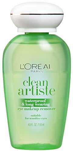 لوريال باريس كلين أرتيست - مزيل مكياج العيون - مقاوم للماء ويدوم طويلاً L'Oreal Paris Clean Artiste - Eye Makeup Remover - Waterproof & Long Wearing - Net Wt. 4.0 FL OZ (118 mL) Per Bottle - Pack of 2 Bottles