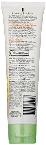 مقشر الوجه بزيت الأرجان للبشرة سكين أكتيف من غارنييه مع فيتامين سي Garnier SkinActive Argan Nut Face Scrub with Vitamin C, 4.7 Fl Oz