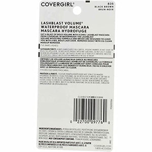 ماسكارا لاشبلاست فوليوم بلاست المقاومة للماء باللون الأسود والبني Cover Girl 09776 835blkbrn Black Brown Lashblast Volume Blast Waterproof Mascara