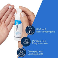 مصل حمض الهيالورونيك للوجه Cerave Hyaluronic Acid Serum for Face with Vitamin B5 and Ceramides | Hydrating Face Serum for Dry Skin | Fragrance Free | 1 Ounce