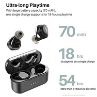 سماعات أذن لاسلكية هجينة لإلغاء الضوضاء النشطة TOZO NC7 All-Function Hybrid Active Noise Cancelling Wireless Earbuds, Bluetooth 5.3 Headphones with Ultra Long 72H Playtime, in-Ear Detection, App Customization, Immersive Sound Deep Bass Headset