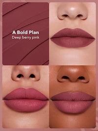 أحمر شفاه غير لامع مقاوم للماء يدوم طويلاً ومقاوم للنقل - خطة جريئة SHEGLAM Dynamatte Boom Waterproof Matte Lipstick Long Lasting Transfer Proof Lip Stick - A Bold Plan