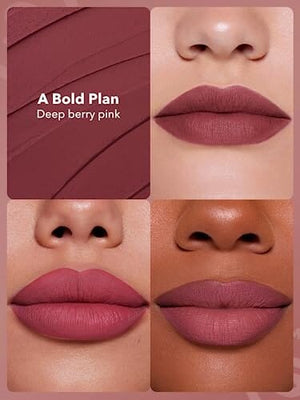 أحمر شفاه غير لامع مقاوم للماء يدوم طويلاً ومقاوم للنقل - خطة جريئة SHEGLAM Dynamatte Boom Waterproof Matte Lipstick Long Lasting Transfer Proof Lip Stick - A Bold Plan