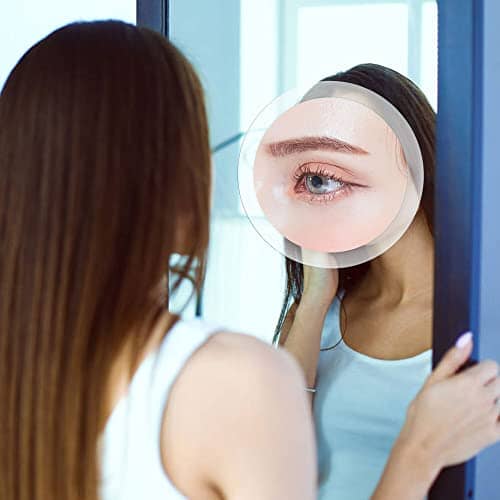 مرآة مكبرة 30 مرة من مياديفا لسهولة التركيب MIYADIVA 30X Magnifying Mirror Suction Cup for Easy Mounting, Use for Makeup Mirror, Travel Stick on Shower Mirror for Plucking Eyebrows 6 Inch