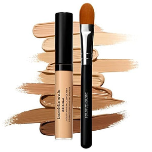 خافي عيوب معدني سائل أصلي من بار مينيرالز bareMinerals Original Liquid Mineral Concealer, Brightening Dark Circle Eye Concealer, Reduces Look of Fine Lines, Buildable Coverage, Vegan