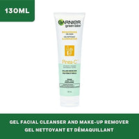 منظف جل مفتح قابل للغسل للبشرة الباهتة Garnier SkinActive Green Labs Brightening Gel Washable Cleanser with Vitamin C and for Dull and Uneven Skin 4.4 Packaging May Vary, Pinea-C, Pineapple, 13.2 Fl Oz