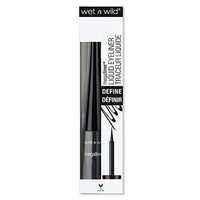 ايلاينر سائل ويت ان وايلد اسود (عبوة من قطعتين) wet n wild Megaliner Liquid Eyeliner 871a Black, 0.12 Ounce 146781 (Pack of 2)