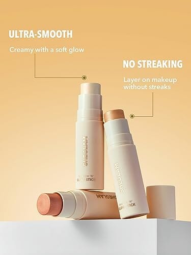 كريم هايلايتر ستيك يدوم طويلاً لمكياج هايلايتر غير قابل للتكتل - فانيليا فروست SHEGLAM Cream Highlighter Stick Long Lasting Brightening Non-Caking Highlighter Makeup - Vanilla Frost