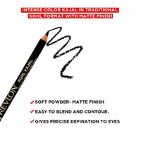 ريفلون كحل كاجال قلم تحديد عيون اسود 1.14 جرام Revlon Kohl Kajal Eye Liner Pencil Black, 1.14g